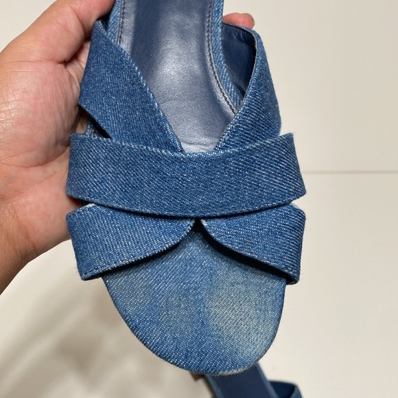 Vince Camuto Maydree Heeled Sandal in Blue Denim - Picture 4 of 13